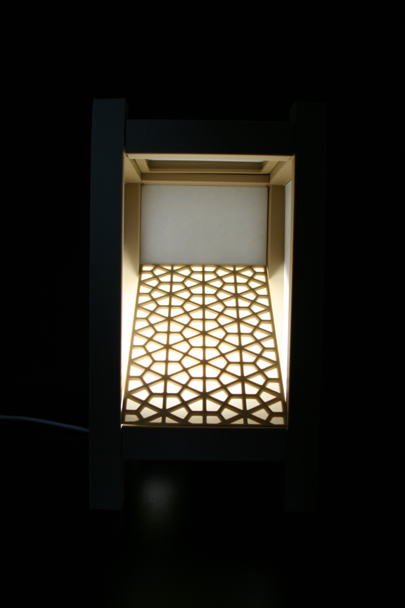 Лампа 'Мрамор и золото' 2